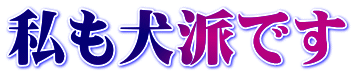 私も犬派です
